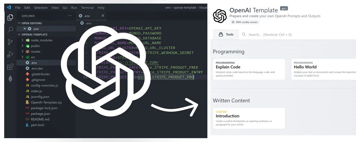 OpenAI Template Starter Kit for ChatGPT / GPT3